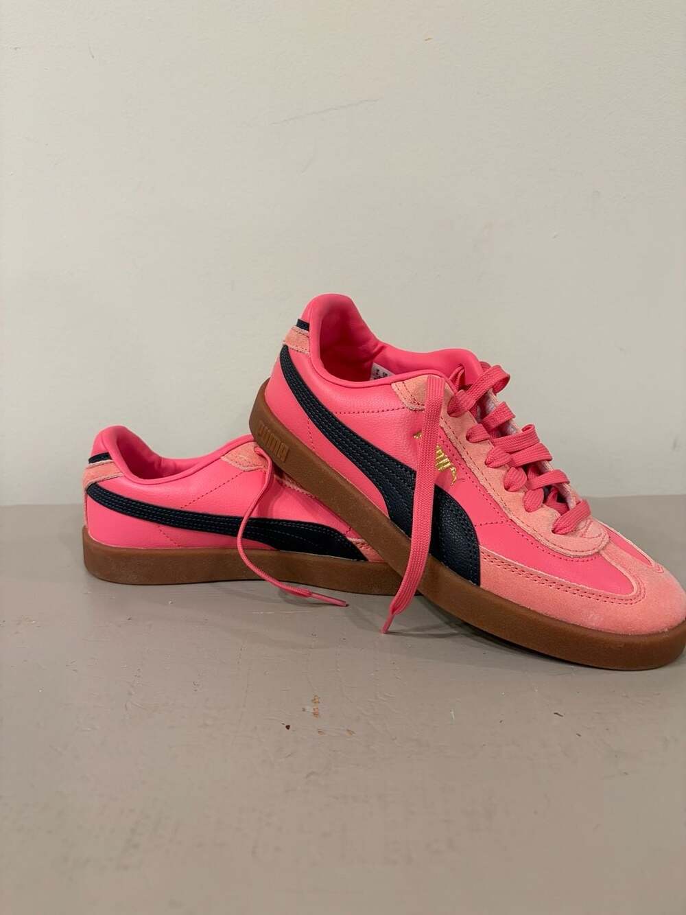 Puma Club II Era Size 8.5 Pink Magic Rose New Navy Gum